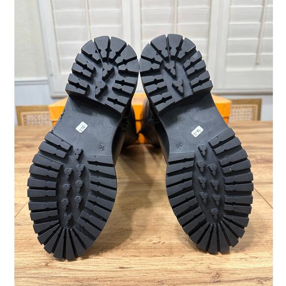 Miz Mooz Womens Loren Knee High Zip Up Black Boots Leather Sz 5.5/6 US 36 EU NIB - Picture 14 of 16